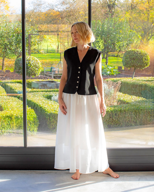 Chalk UK - Peta waistcoat - black