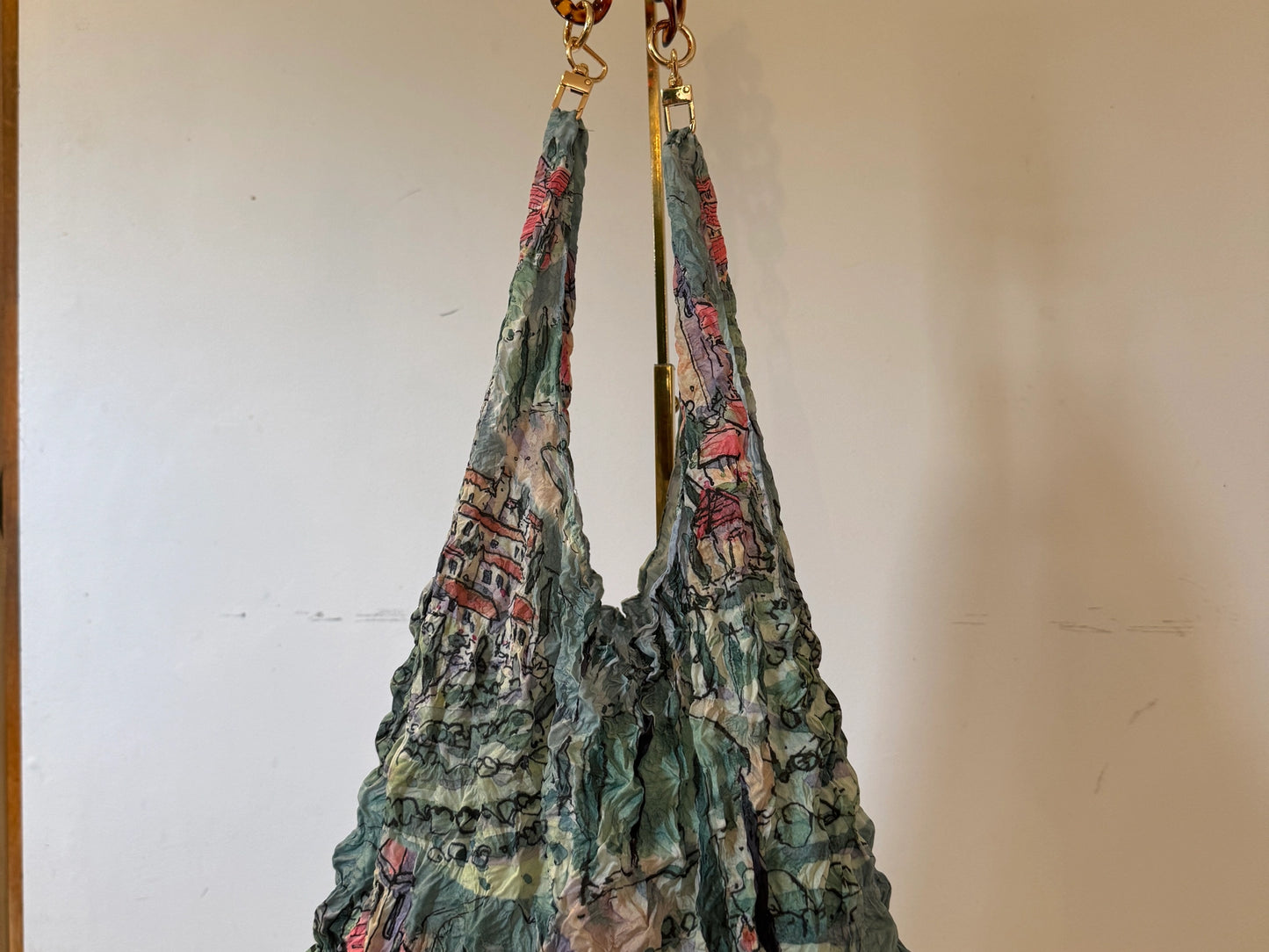 Be-Bougie - Eco Sustainable Tote Bag Interchangeable Tortoiseshell Handle 37cm (bag not included)