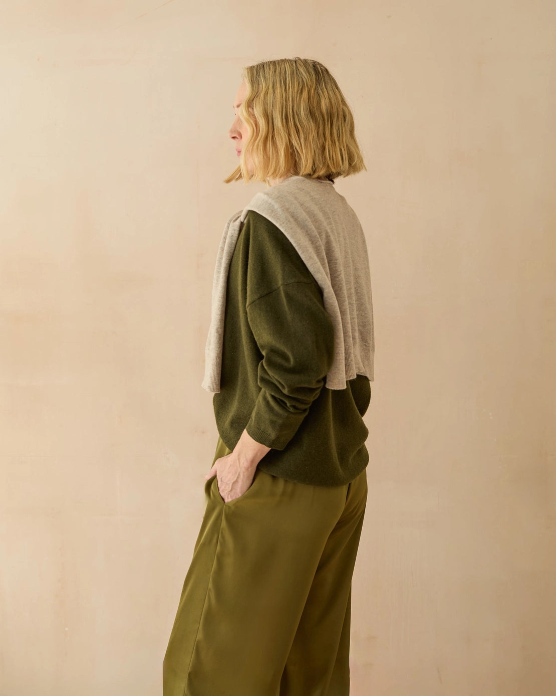 Chalk UK - Tori shrug - light fawn
