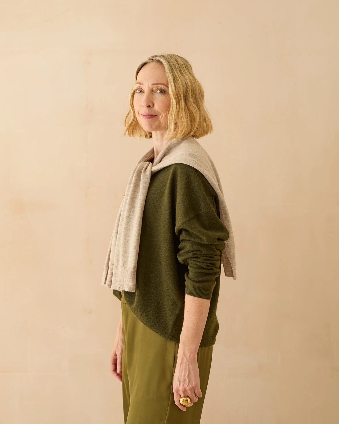 Chalk UK - Tori shrug - light fawn