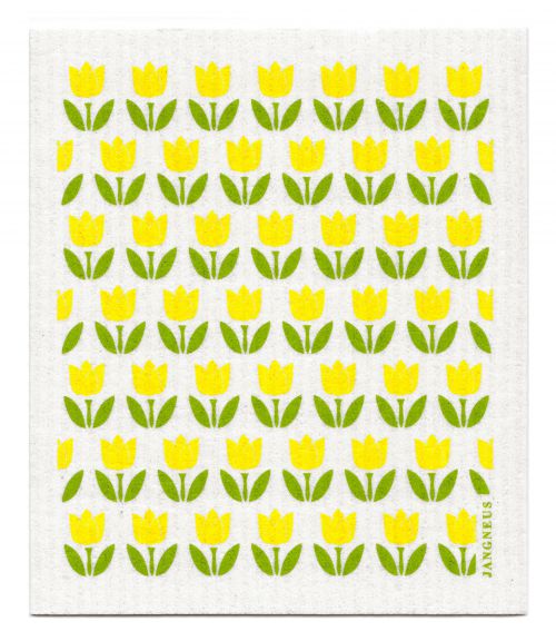 Yellow Tulip Small Dishcloth