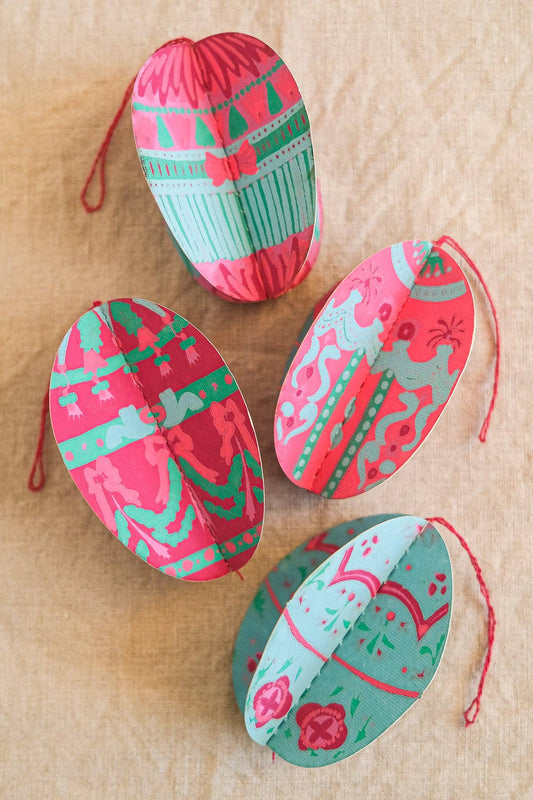 East End Press Easter Egg Paper Ornaments