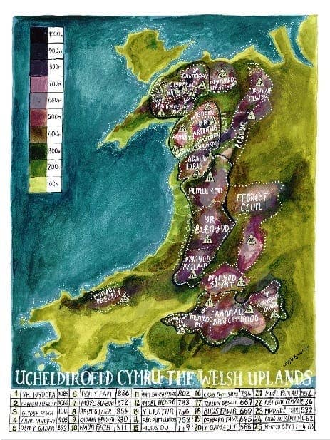 Welsh Uplands Poster Print