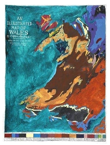 Geological Map of Wales Poster Print