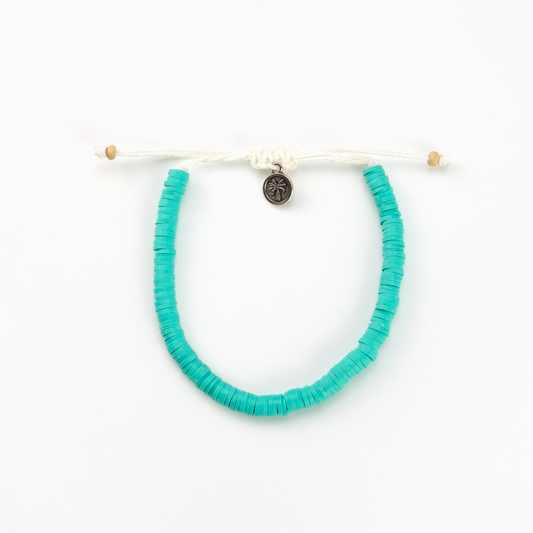 Leke Clay Beaded Bracelet Turquoise