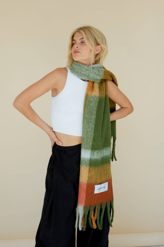 The Stockholm Scarf - 100% Recycled - Mossy Spring - AW23