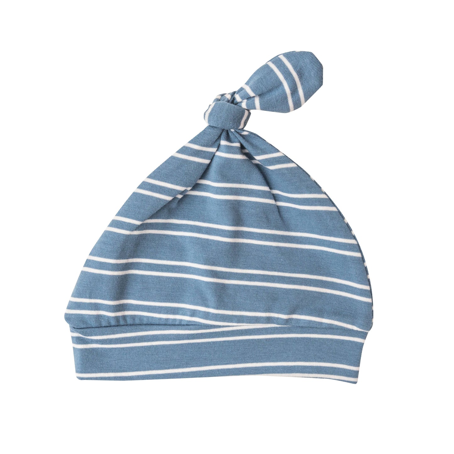 Angel Dear Organic Cotton Baby Hat - Navy Stripe: 0-3m