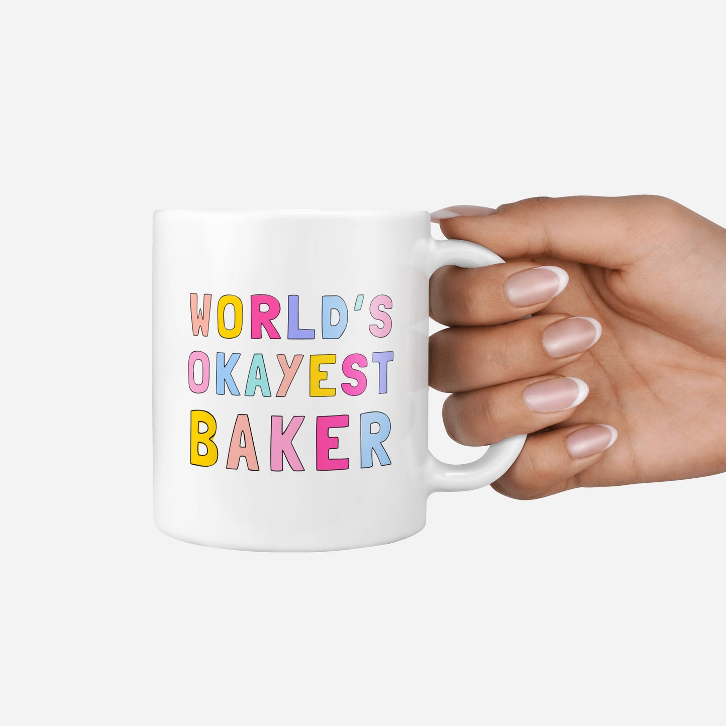 World's Okayest Baker Ceramic Mug