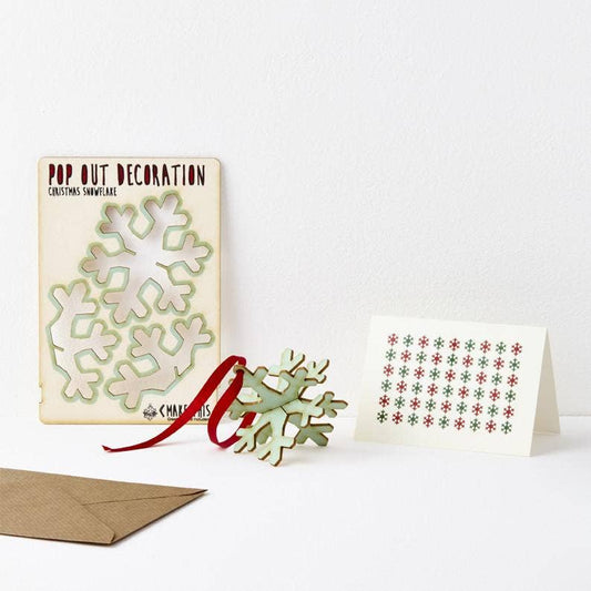 Pop Out Snowflake Christmas Card