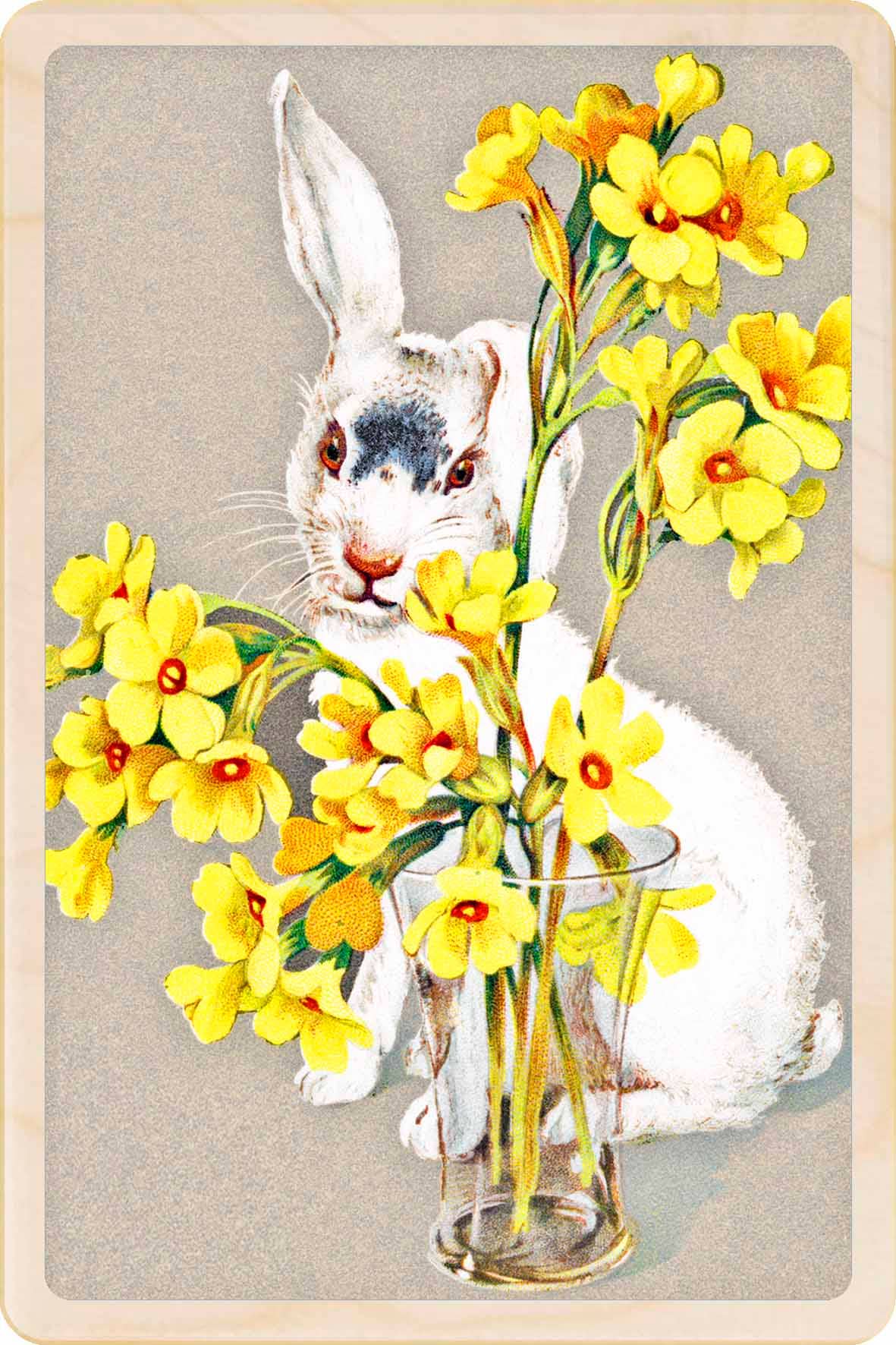 The Wooden Postcard Company - DAFODILL wood Easter card