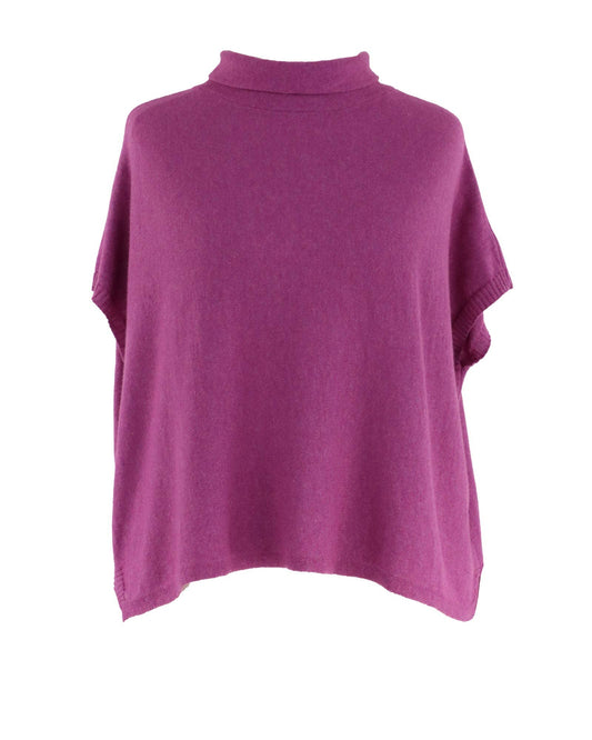 Cadenza Classic Cashmere Blend Tunic: Magenta