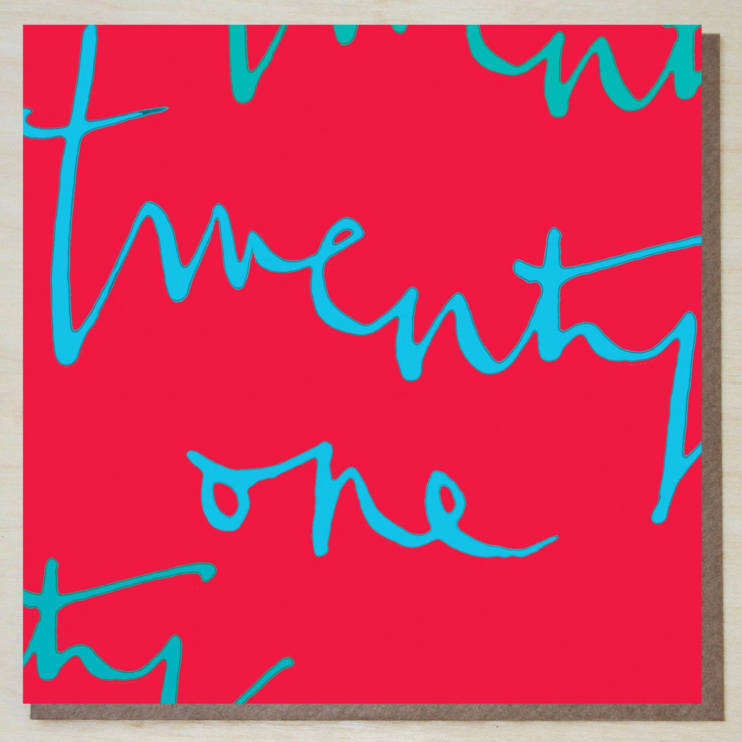 Age Twenty One / 21 Birthday Card