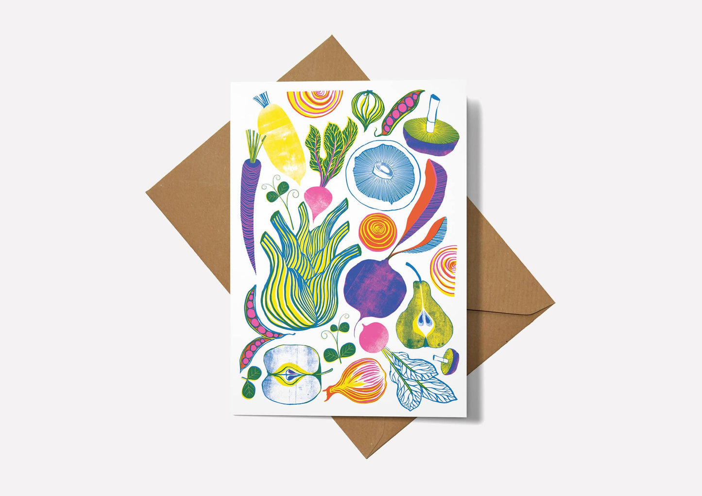 Roots, Fruits & Shoots greetings card