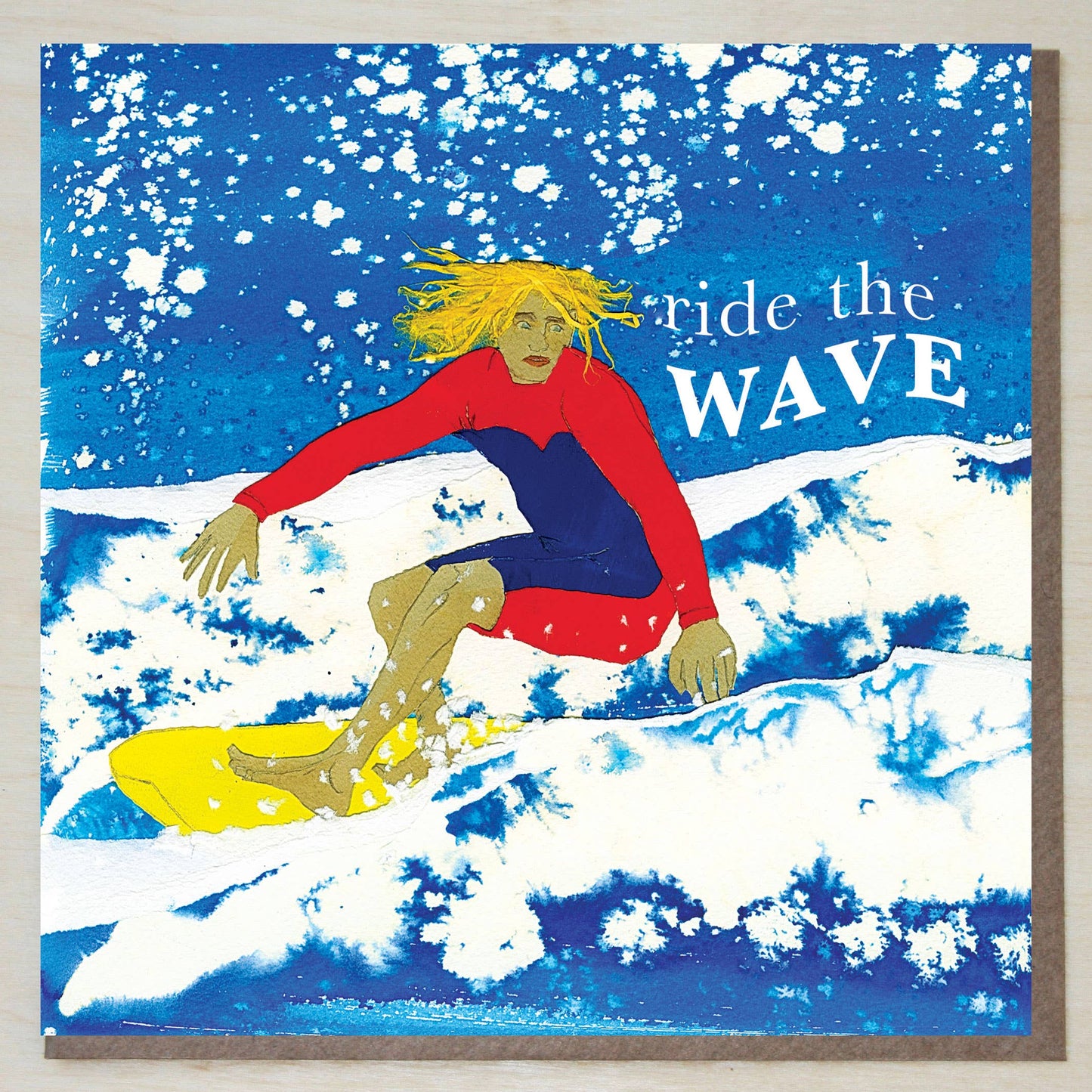 Windsock Press - Ride the wave card