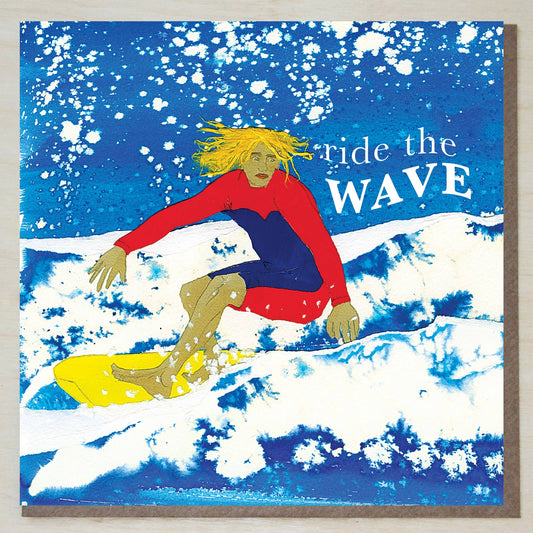Ride the wave card