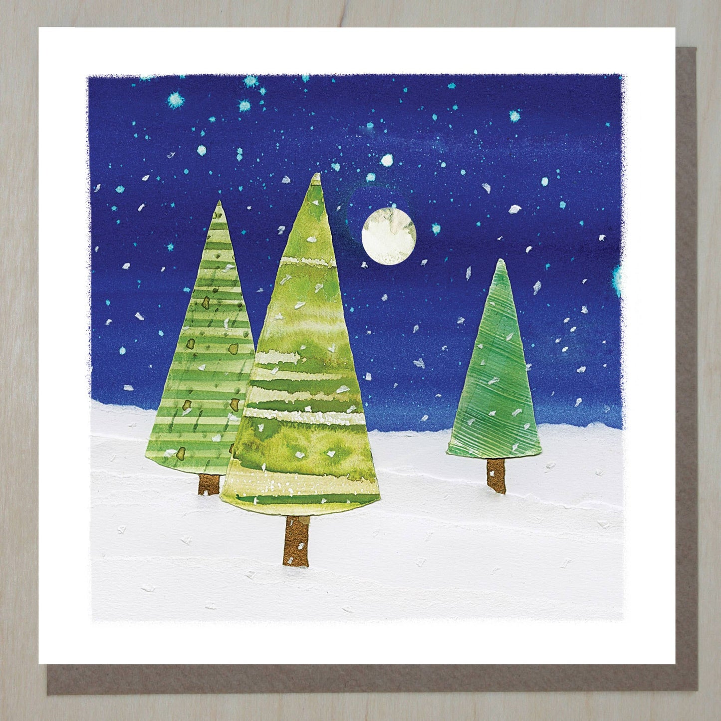 Winter trees card