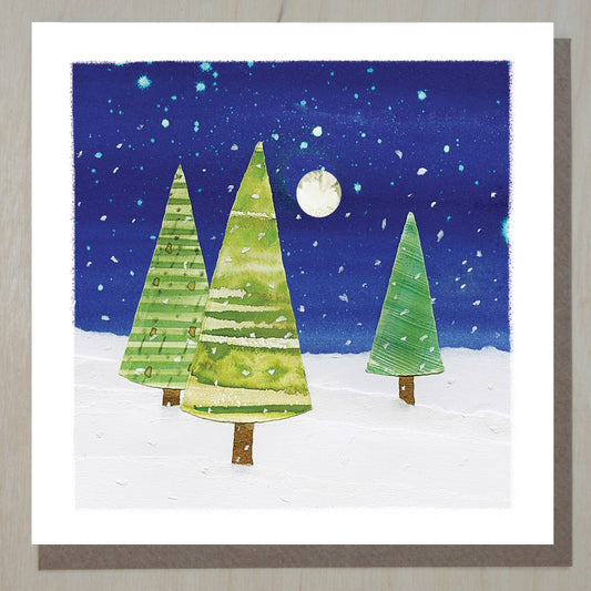 Winter trees card