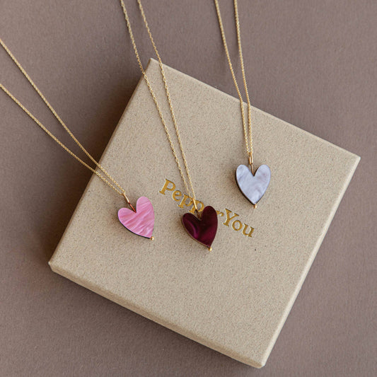 Pepper You Love Grows Gold Necklace: Marble Lilac