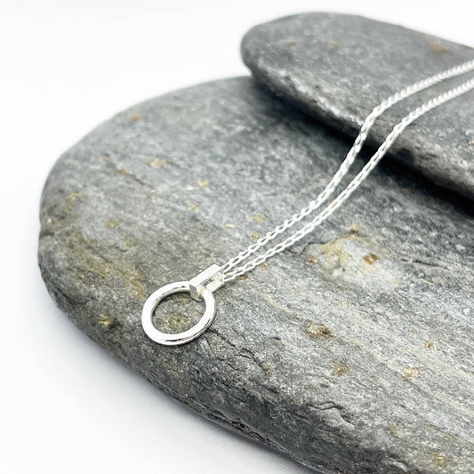 Sterling Silver Geometric Necklace