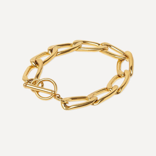 Anchor Waterproof Gold Chain Bracelet