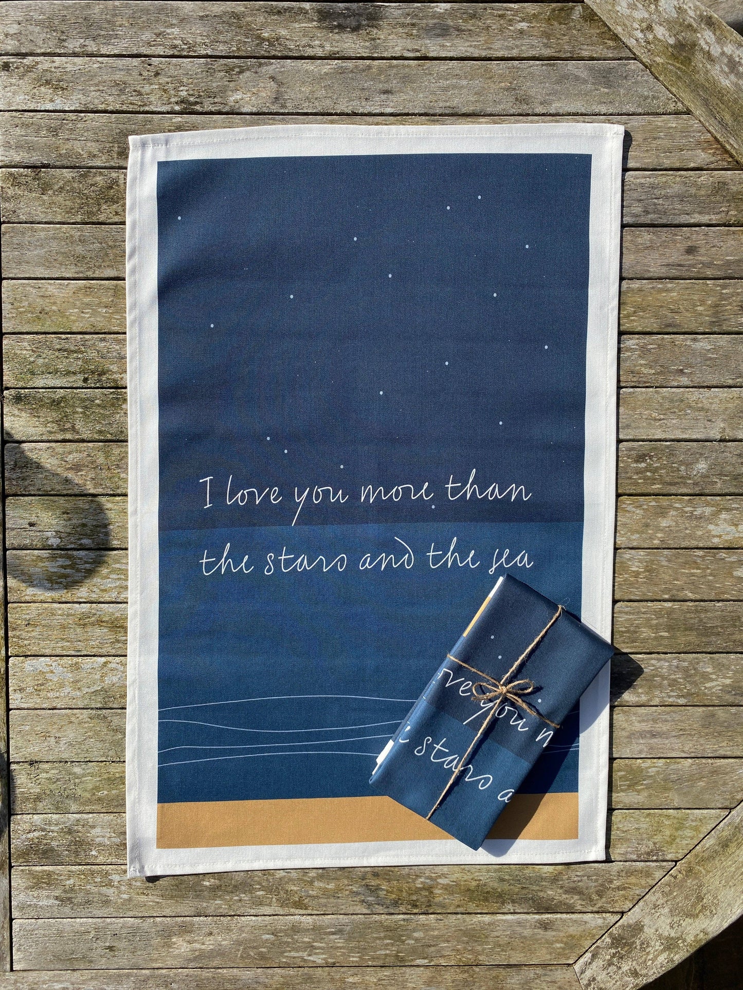 Stars and Sea Tea Towel