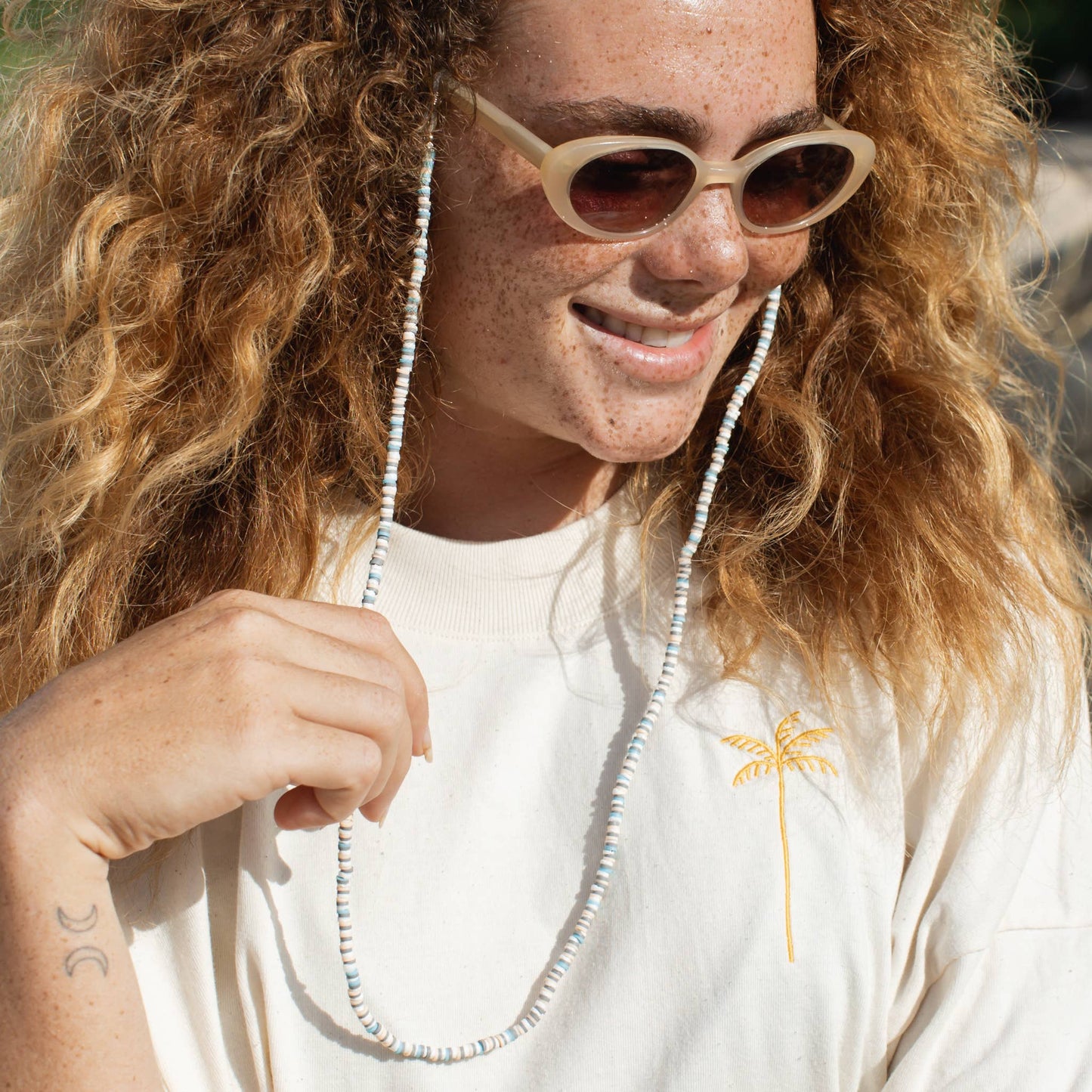 Pineapple Island Avalon Clay Beaded Sunglass Chain