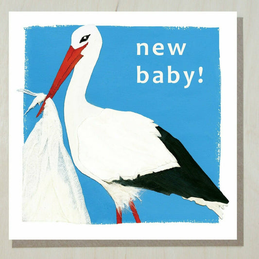 New Baby Card (stork)