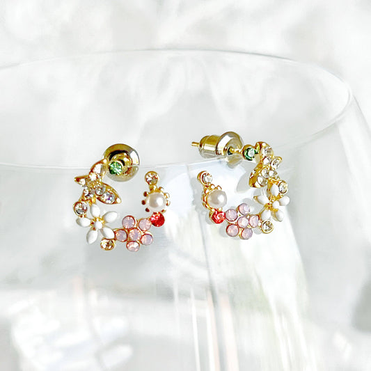 Ninaouity Wild Flowers Wreath Earrings