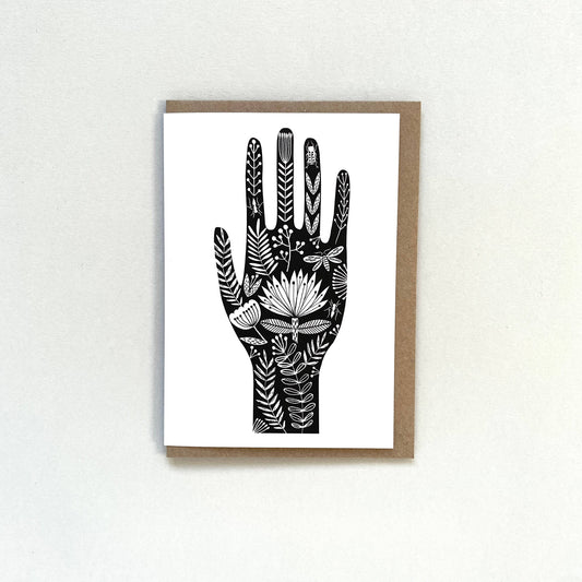 Maggiemagoo Designs Greetings card - folk hand