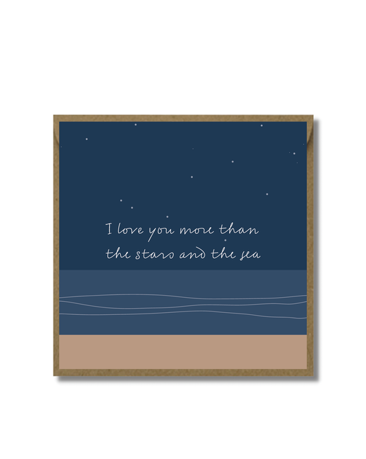 Stars and the Sea Card