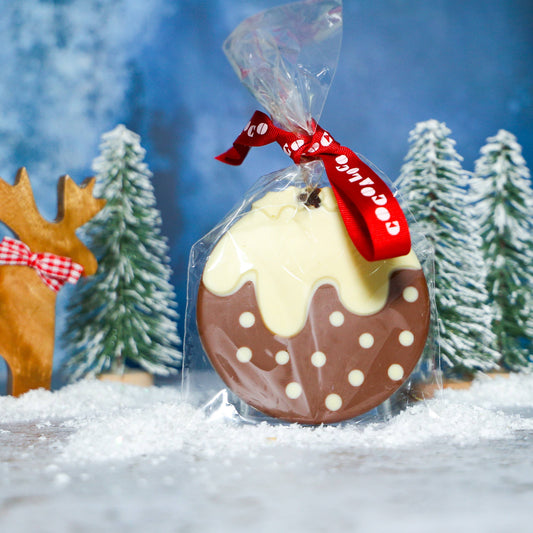 Milk & White Chocolate Christmas Pudding – 70g